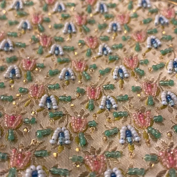 Vintage 60s Duizend-Gans Paris couture beaded clutch - Picture 6 of 16